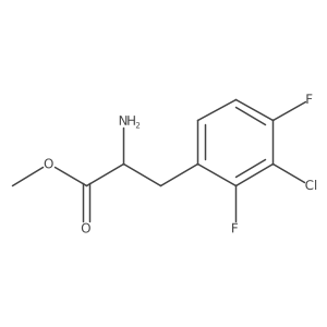 Methyl (R)-2-amino-3-(3-chloro-2,4-difluorophenyl)propanoate Structure