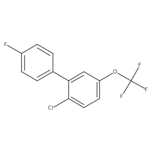 1-Chloro-2-(4-fluorophenyl)-4-(trifluoromethoxy)benzene Structure