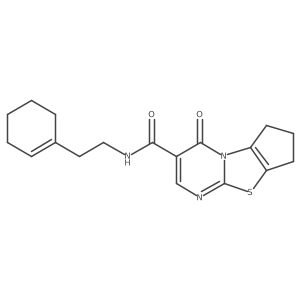 N-(2-(cyclohex-1-en-1-yl)ethyl)-4-oxo-4,6,7,8-tetrahydrocyclopenta[4,5]thiazolo[3,2-a]pyrimidine-3-carboxamide Structure