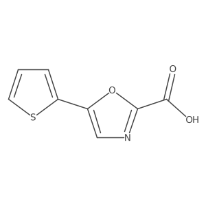 5-(Thiophen-2-yl)oxazole-2-carboxylic acid结构式