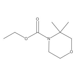 Ethyl 3,3-dimethylmorpholine-4-carboxylate Structure
