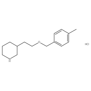 3-{2-[(4-Methylbenzyl)oxy]ethyl}piperidine hydrochloride Structure