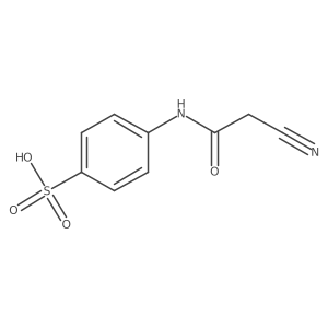 4-[(2-Cyanoacetyl)amino]benzenesulfonic acid结构式