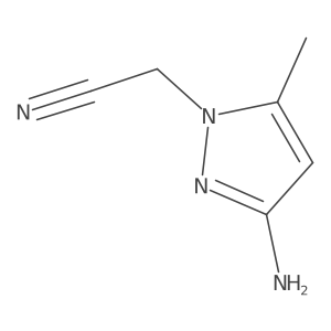 2-(3-amino-5-methyl-1H-pyrazol-1-yl)acetonitrile Structure
