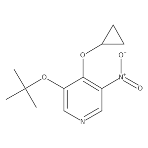 3-Tert-butoxy-4-cyclopropoxy-5-nitropyridine Structure