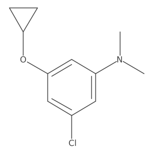 3-Chloro-5-cyclopropoxy-N,N-dimethylaniline结构式