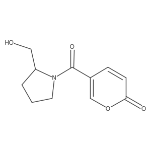 5-[[2-(Hydroxymethyl)-1-pyrrolidinyl]carbonyl]-2H-pyran-2-one Structure