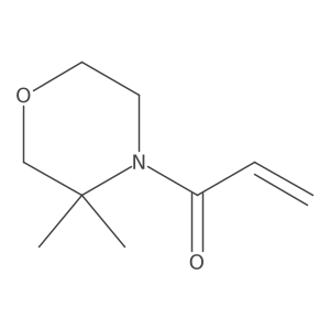 1-(3,3-Dimethylmorpholin-4-yl)prop-2-en-1-one结构式
