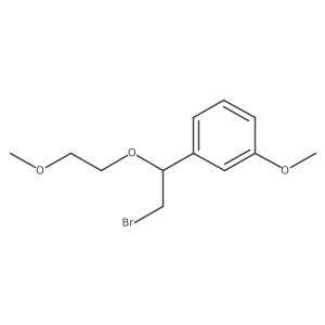 1-(2-Bromo-1-(2-methoxyethoxy)ethyl)-3-methoxybenzene Structure