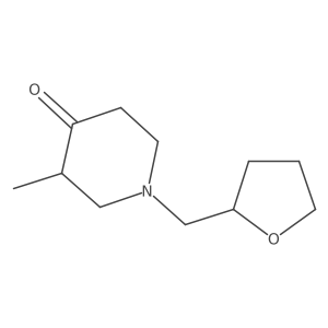 3-Methyl-1-(oxolan-2-ylmethyl)piperidin-4-one结构式