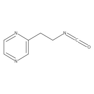 2-(2-Isocyanatoethyl)pyrazine结构式