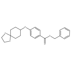 Benzyl 4-(1,4-dioxaspiro[4.5]decan-8-yloxy)benzoate结构式