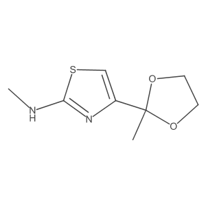 [4-(2-Methyl-[1,3]dioxolan-2-yl)-thiazol-2-yl]-methylamine Structure