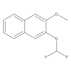 2-(Difluoromethoxy)-3-methoxynaphthalene结构式