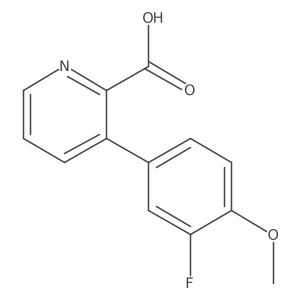 3-(3-Fluoro-4-methoxyphenyl)picolinic acid Structure