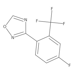 3-(4-Fluoro-2-(trifluoromethyl)phenyl)-1,2,4-oxadiazole Structure
