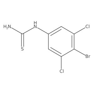 4-Bromo-3,5-dichlorophenylthiourea结构式