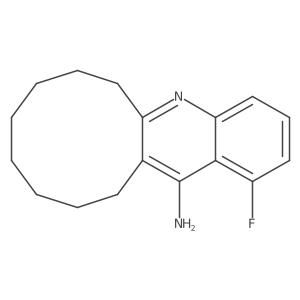1-Fluoro-6,7,8,9,10,11,12,13-octahydrocyclodeca[b]quinolin-14-amine结构式