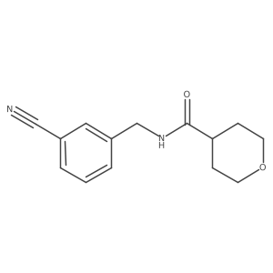 n-(3-Cyanobenzyl)tetrahydro-2h-pyran-4-carboxamide结构式