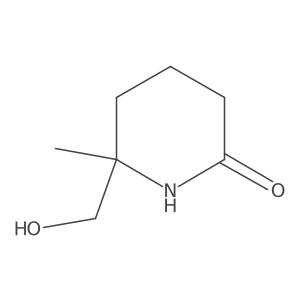 6-(Hydroxymethyl)-6-methylpiperidin-2-one结构式