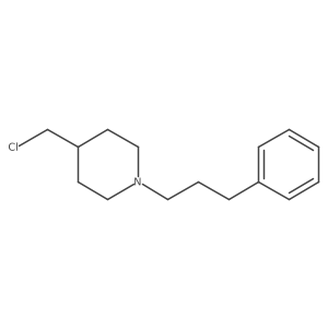 4-(Chloromethyl)-1-(3-phenylpropyl)piperidine Structure