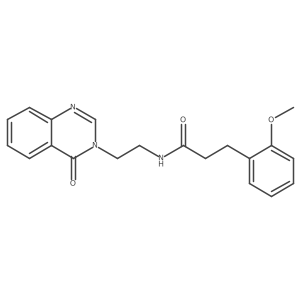 3-(2-methoxyphenyl)-N-(2-(4-oxoquinazolin-3(4H)-yl)ethyl)propanamide结构式
