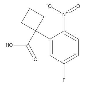 1-(5-Fluoro-2-nitrophenyl)cyclobutane-1-carboxylic acid Structure