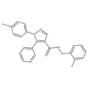 1-(4-chlorophenyl)-N-(2-methylbenzyl)-5-(pyridin-3-yl)-1H-1,2,3-triazole-4-carboxamide Structure