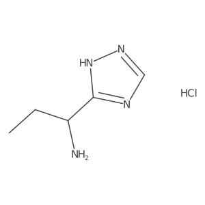 1-(4H-1,2,4-triazol-3-yl)propan-1-amine hydrochloride Structure