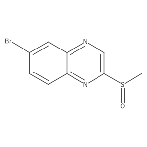 6-Bromo-2-(methylsulfinyl)quinoxaline Structure