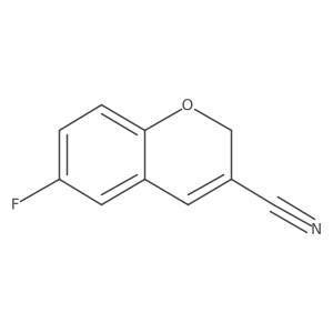 6-fluoro-2H-chromene-3-carbonitrile结构式