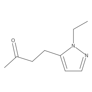 4-(1-ethyl-1H-pyrazol-5-yl)butan-2-one Structure