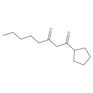1-Cyclopentyloctane-1,3-dione结构式