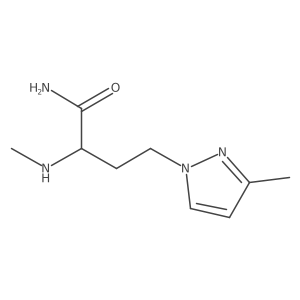 4-(3-Methyl-1h-pyrazol-1-yl)-2-(methylamino)butanamide Structure