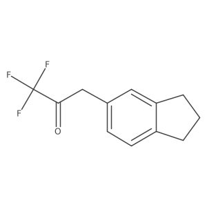 3-(2,3-dihydro-1H-inden-5-yl)-1,1,1-trifluoropropan-2-one Structure