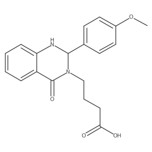 4-[2-(4-methoxyphenyl)-4-oxo-1,4-dihydroquinazolin-3(2H)-yl]butanoic acid结构式