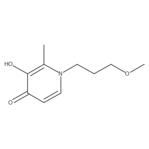 3-hydroxy-1-(3-methoxypropyl)-2-methylpyridin-4(1H)-one结构式