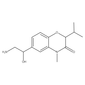 2H-1,4-Benzoxazin-3(4H)-one, 6-(2-amino-1-hydroxyethyl)-4-methyl-2-(1-methylethyl)-结构式