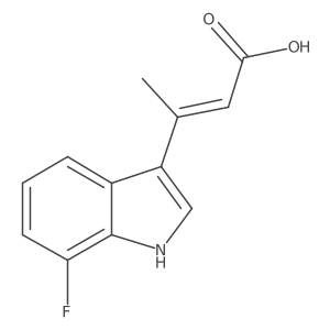 2-Butenoic acid,3-(7-fluoro-1h-indol-3-yl)- Structure
