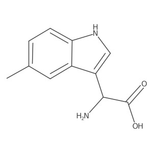 (R)-2-Amino-2-(5-methyl-1H-indol-3-YL)acetic acid结构式