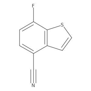 7-Fluorobenzo[b]thiophene-4-carbonitrile Structure