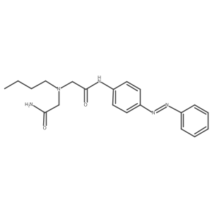 Acetamide, 2-[(2-amino-2-oxoethyl)butylamino]-N-[4-(2-phenyldiazenyl)phenyl]- Structure