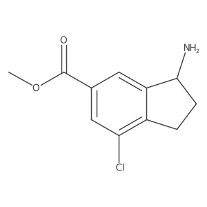Methyl 3-amino-7-chloro-2,3-dihydro-1H-indene-5-carboxylate Structure