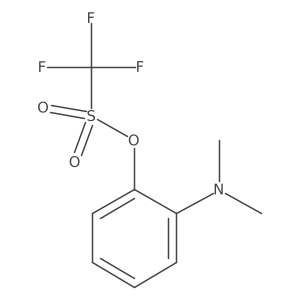 Trifluoromethanesulfonic acid 2-(dimethylamino)phenyl ester结构式