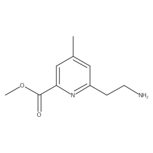 Methyl 6-(2-aminoethyl)-4-methylpyridine-2-carboxylate结构式