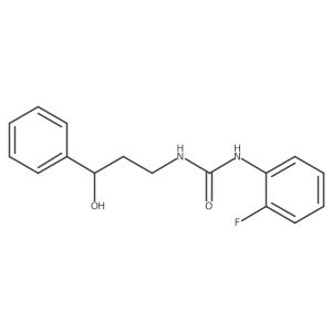 1-(2-Fluorophenyl)-3-(3-hydroxy-3-phenylpropyl)urea Structure