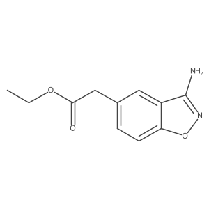 (3-Amino-benzo[d]isoxazol-5-yl)-acetic acid ethyl ester Structure