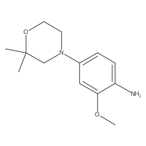 4-(2,2-Dimethylmorpholin-4-yl)-2-methoxyaniline结构式