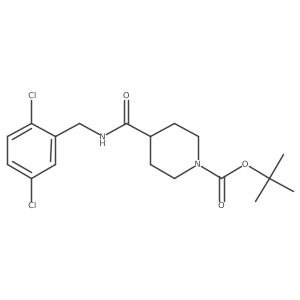 tert-Butyl 4-((2,5-dichlorobenzyl)carbamoyl)piperidine-1-carboxylate Structure