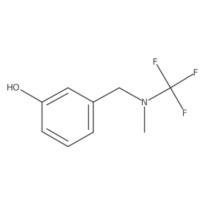 3-((Methyl(trifluoromethyl)amino)methyl)phenol Structure